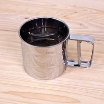 새로운 베이킹 도구 반자동 단층 평면 바닥 파우더 스크린 휴대용 밀가루 스크린 핸드 헬드 밀가루 스크린 프로모션 꽃, 작은 분말 체 컵