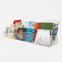 아크리코 아크릴책꽂이 루크책장 북스탠드 전면책장, 형광핑크