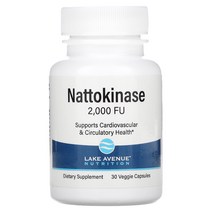 레이크 에비뉴 뉴트리션 나토키나제 Proteolytic 단백질 분해 효소 2000 FUs 30베지캡슐, 30정, 1개