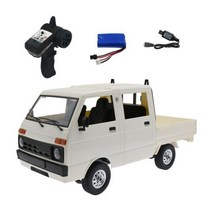 RC카 자동차업그레이드 D12 2WD RC 자동차 1000mAh 리튬 배터리 고성능 260, white 1 16