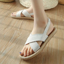 여자 여름 비치 저렴 샌들 캐주얼 짚신 샌달 스타일 단화 슬링백 발 쇼핑몰 발이 여행 굽없는