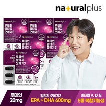 내츄럴플러스 차태현 루테인 알티지 오메가3 6박스 6개월분, 단품, 단품