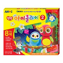 아모스 탱탱 아이클레이2 수리부엉이 (슬라임/아이클레이/클레이/클레이나라/종이나라/미술/미술놀이/매트/완구/육아/출산 추천)