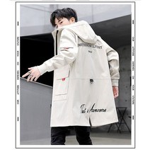 Z3JC 미디 봄가을 코디 멋스러운 루즈핏 남성 트렌치코트