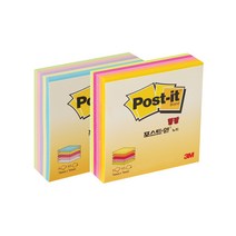 3M 포스트잇 큐브 대, 01-파스텔큐브 대 (76mm×76mm CT-33)