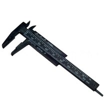 1pcs DIY 측정 도구 목공 금속 가공 배관 모델 만들기 버니어 캘리퍼스 조리개 깊이 직경 측정 도구, 검은색