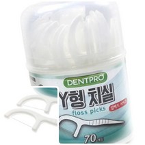 위월천 Y형 치실 70P 케이스 구강용품 성인용치실 휴대용치실 치간세정기 치아청소