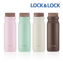 각인+포장무료 락앤락 밀키 밀폐 텀블러 420ml 레이저 각인 이니셜 선물 포장 추천, 핑크
