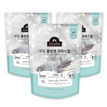 구딘 클린캣 크리스탈 고양이모래 레몬향 5Lx3개, 단품
