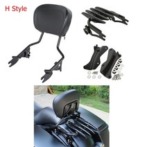 [해외] 오토바이 분리형 등받이 시시 바 수하물 랙 할리 투어링 로드 킹 스트리트 글라이드 로드 글라이드 cvo fltrxs 2014-2021, 협력사, h 스타일