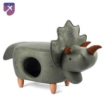 하우스 고양이 스크래쳐 고양이침대동물의자 용품, 공룡 스툴, 【8kg 이내 반려동물에 적합】