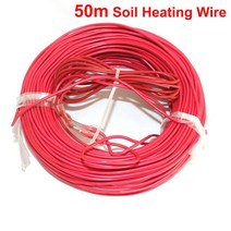 조립식 비닐 농막 카페 베란다 온실 보육 침대 지열 와이어 토양/공기 난방 케이블 야채 식물 온도 제어, 03 50m soil heating