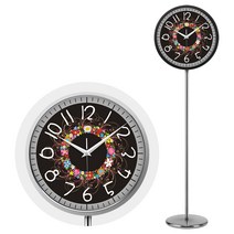 궤종시계 세우는시계 벽시계 스탠드시계 엔틱벽시계 장식용시계 LED시계 그림시계 로비시계 큰시계 거실벽시계, 검은색 테두리, 14