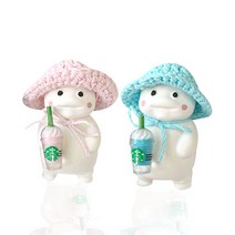이온캔들 스벅 지방이 차량용 석고방향제, 블루, 블랙베리엔베이
