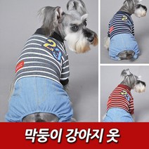 애견용품 반려견옷 반려견 스트라이프 옷 레드XL 20대 관절보호 노령견 명품강아지 화상예방 수컷용 남아용