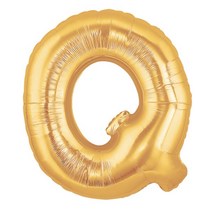 제이벌룬 알파벳 숫자 파티은박풍선 골드[대], Q