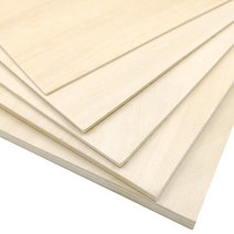 PLYWOOD 항공합판 목재재단 건축 모델 항공기 선박 라미네이트 얇은 보드 자작나무, 46x92x0.15cm 4매