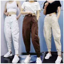 Prosekor 여성 데님 배기 팬츠 허리스판 빅사이즈 청바지