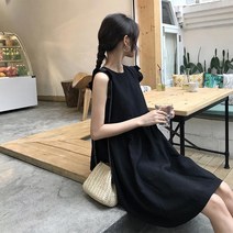 SAMARA 여자 소녀풍 프릴 나시원피스