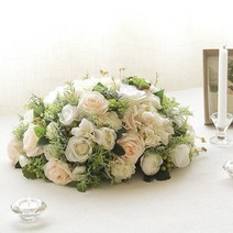 조화센터피스 - 그리너리로즈, 단품