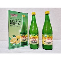 유로푸드 유기농 레몬쥬스 500mL x 2입 대용량 레몬 원액 레몬에이드 샐러드드레싱 해산물요리