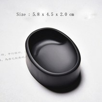 벼루 필방 그녀 Yan Inkstone 중국 달필 Inkwell 연습 & 회화를위한 저장 잉크