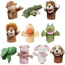 복화술 손인형 10종 세트 / 손익형극 역할극 인형극 연극