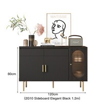 주방선반 수납장 싱크대하부장 800 1000 맞춤형 사이드 보드 모던 미니멀리스트 차 캐비닛 거실 벽 하이엔드 헤드보드 가슴 홈 주방 가구, 1.black cabinet