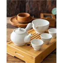 백자 3인 전통다기세트 다도세트 전통찻잔 선물용 고급다구