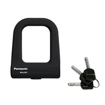 Panasonic 파나소닉 (Panasonic) 미니 U 형 잠금 [블랙] 실리콘 커버 W 딤플 키 NSAJ087-B 자전거, 1개, 상품명참조