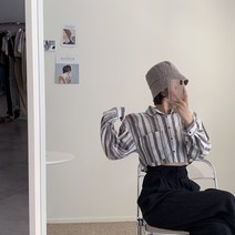 에이치스 국내제작 고퀄 얼굴소멸 기본 코튼 데일리 스티치 다운챙 버킷햇