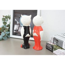 커플인형 신사숙녀 부엉이 2종 장식인형 민속주점소품