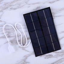 usb 태양 전지 패널 야외 5w 5v 휴대용 폴리실리콘 + 에폭시 여행 diy 태양열 충전기 발전기 88x142mm