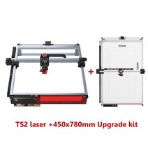 3D프린터 고정밀 대형 소형 필라멘트 Twotrees-TS2 다이오드 레이저 조각 기계 450mm x 압축 스팟 기술 80W 자동 초점 와이파이 공기 Assit 시스템, [10] TS2-450x780mm it, [01] 미국, [01] 80W