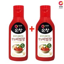 [청정원 순창] 1+1구성!! 사과 토마토를 넣어 상큼한맛!! 만능비빔장(비빔국수)300g 비빔장, 1개