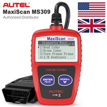 차량진단기 자동차진단기 OBD2 obd2 인포카 autel obd2 스캐너 maxiscan ms309 자동차 체크 엔진 코드 리더 체크 엔진 표시등 끄기 코드 읽기지우기 dtc, 없음