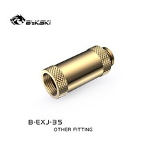 Bykski-여성 이음쇠 35mm 남성 G1/4 PC 물 냉각 증량제 연결 관 다중 색깔, 06 35mm silver