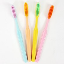 리빙 대왕칫솔 (4개 1세트) 왕차크 대형 키다리칫솔 허니파밍 와이드 점보칫솔, 4개입, 1세트