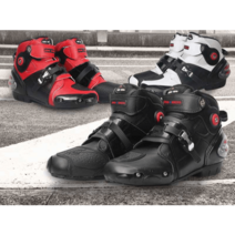 오토바이 숏부츠 레이싱 바이크 신발 남성 여성 보호, 42,白色