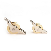 슬라이딩 도어 하부레일 황동 오메가 롤러 호차, 36mm