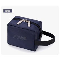 도장 케이스 보관함 직인 법인 사용 인감 명판 미니 가방 휴대용 핸드백 가방 공식 금융 가방 작은 은행 카드 가방, 올드 블루 12910