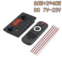 MP3 플레이어 디코더 보드 2x40 50 60W 12V 블루투스 5 0 자동차 FM 라디오 모듈 지원 TF USB AUX wav wma, 10-160W Amplifier