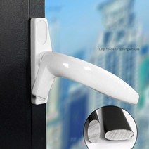 루버창 폴딩도어 손잡이 1 pcs 두꺼운 오른쪽왼쪽 플랫 오프닝 단일 포인트 알루미늄, 왼쪽, 검은색