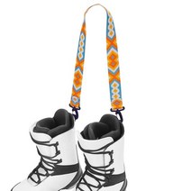 스노우스케이트 스키신발 방한 신발 겨울 부츠 스키 스노우 보드 캐리어 스트랩 다기능 장비 액세서리 롤러 스케이트 가죽 끈 스키 wrapsties 나일론 스키 부츠 아이스, 노랑 파랑, 노랑 파랑