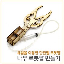 유압 에어 작동 관절 로봇팔 과학 만들기 초등 실험 초등학생 체험 장치 교재 조립 학교 제작 돌봄