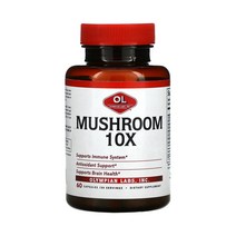 올림피언 랩 머쉬룸 10X 노루궁뎅이버섯 영지버섯 동충하초 차가버섯 아가리쿠스 60캡슐