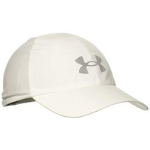 Under Armour 남성용 스탠다드 섀도우 런 조절가능 모자, One Size_White (100)/Reflectiv
