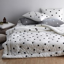 코인도트 고밀도 면 60수 피그먼트 차렵 이불 침구세트 SS Q