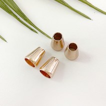 헤세드 합금) 13mm 삼각벨 스트링벨 스트링 마감장식 (4개), 골드
