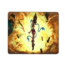게이밍책상 pc방책상 애니메이션 마우스 패드 만화 리그 오브 레전드 Jinx 게임용 게이머 데스크 매트 키보, 13 FJ000971_04 15x15cm
